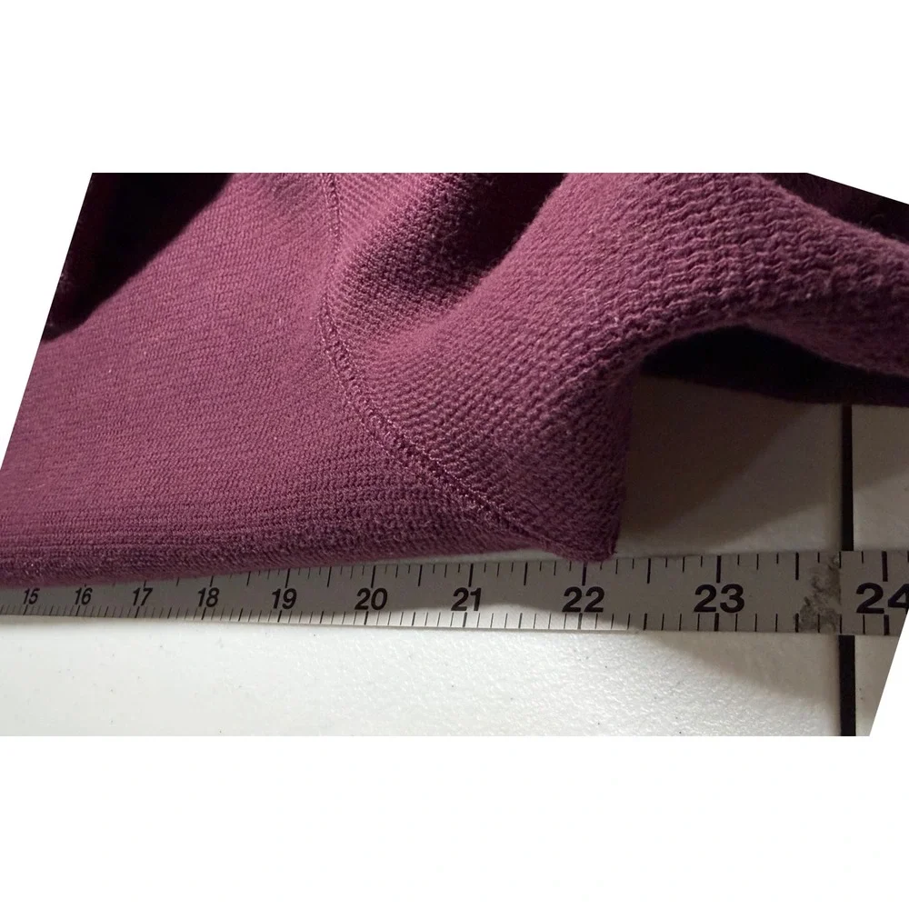 Banana Republic Men Med Crewneck Pullover Sweater Burgundy Cotton Blend Stretch
